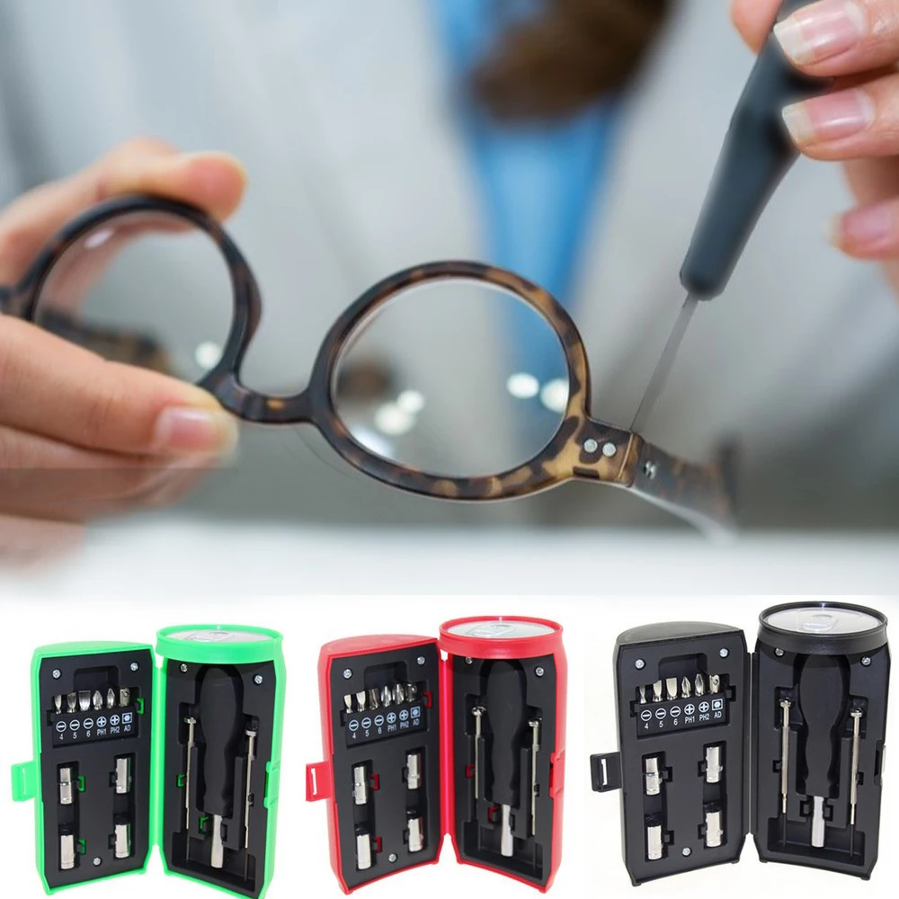 

13 In 1 Screwdriver Set Multi-function Precision Can-shaped Screw Driver Hand Tool Screwdrivers for Computer Mobile Phone Car