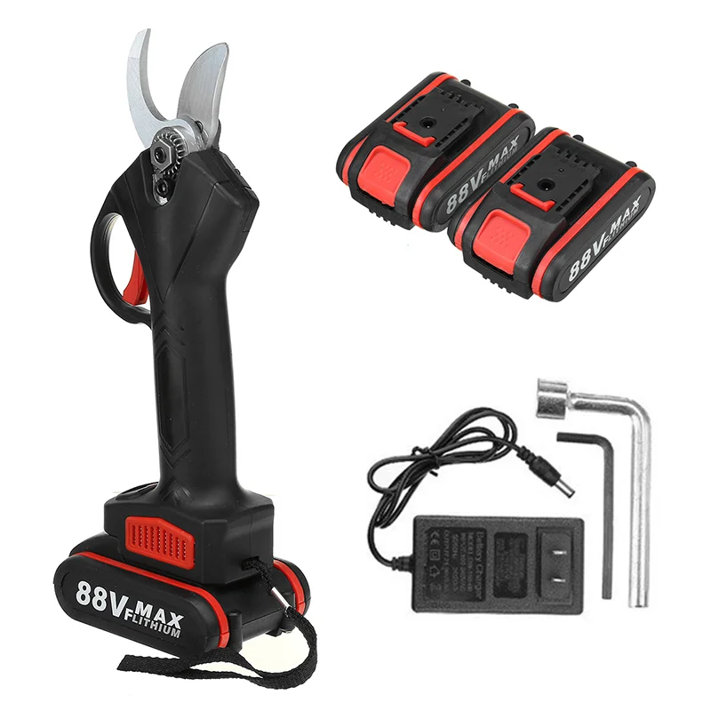 

Cordless Pruner Battery Pruning Shear Fruit Tree Bonsai Pruning Electric Scissors Tree Branches Power Cutter Landscaping Tools