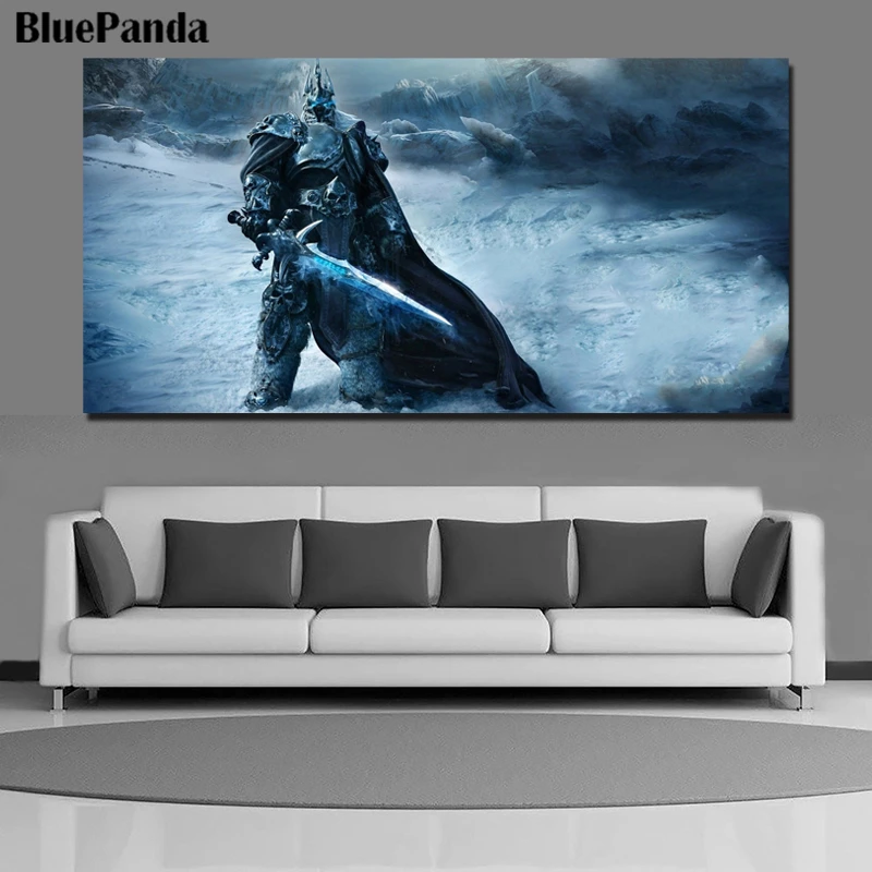 Warcraftes World Ice Knight Sindragosa Wall Art HD Печать холст картина прикроватный фон домашний декор