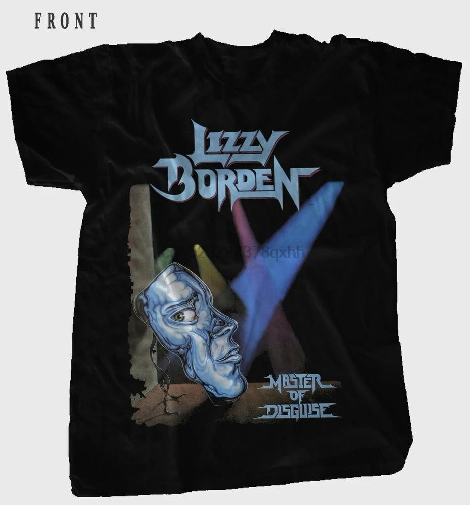 Лиззи Борден мастер маскировки Heavy metal Band Черный T_shirt SIZESS для 6XL|Мужские футболки| |