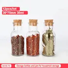 12 шт., прозрачные стеклянные бутылки для хранения, 30 Х70 мм