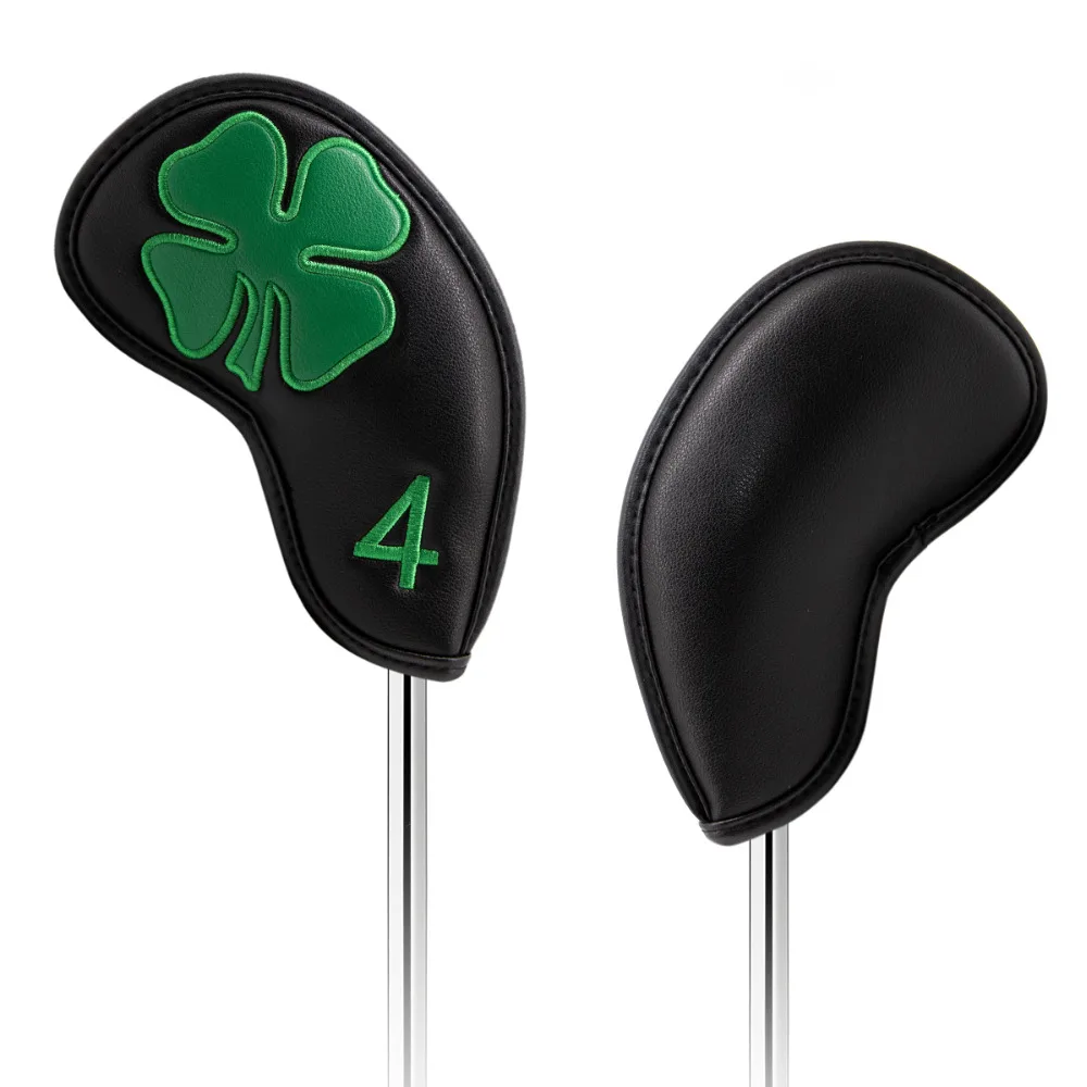 Четырехлистного клевера Гольф клуб железная крышка из искусственной кожи