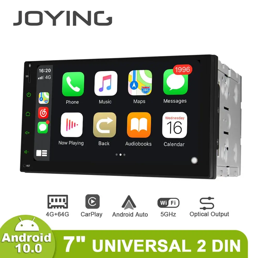 JOYING 2 din Автомобильный радиоплеер Восьмиядерный 4 Гб + 64 ГБ Android 8 1 поддержка 4G DSP gps