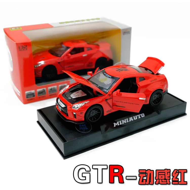 1:32 japanes GTR гоночная модель автомобиля из сплава Diecasts игрушечные автомобили