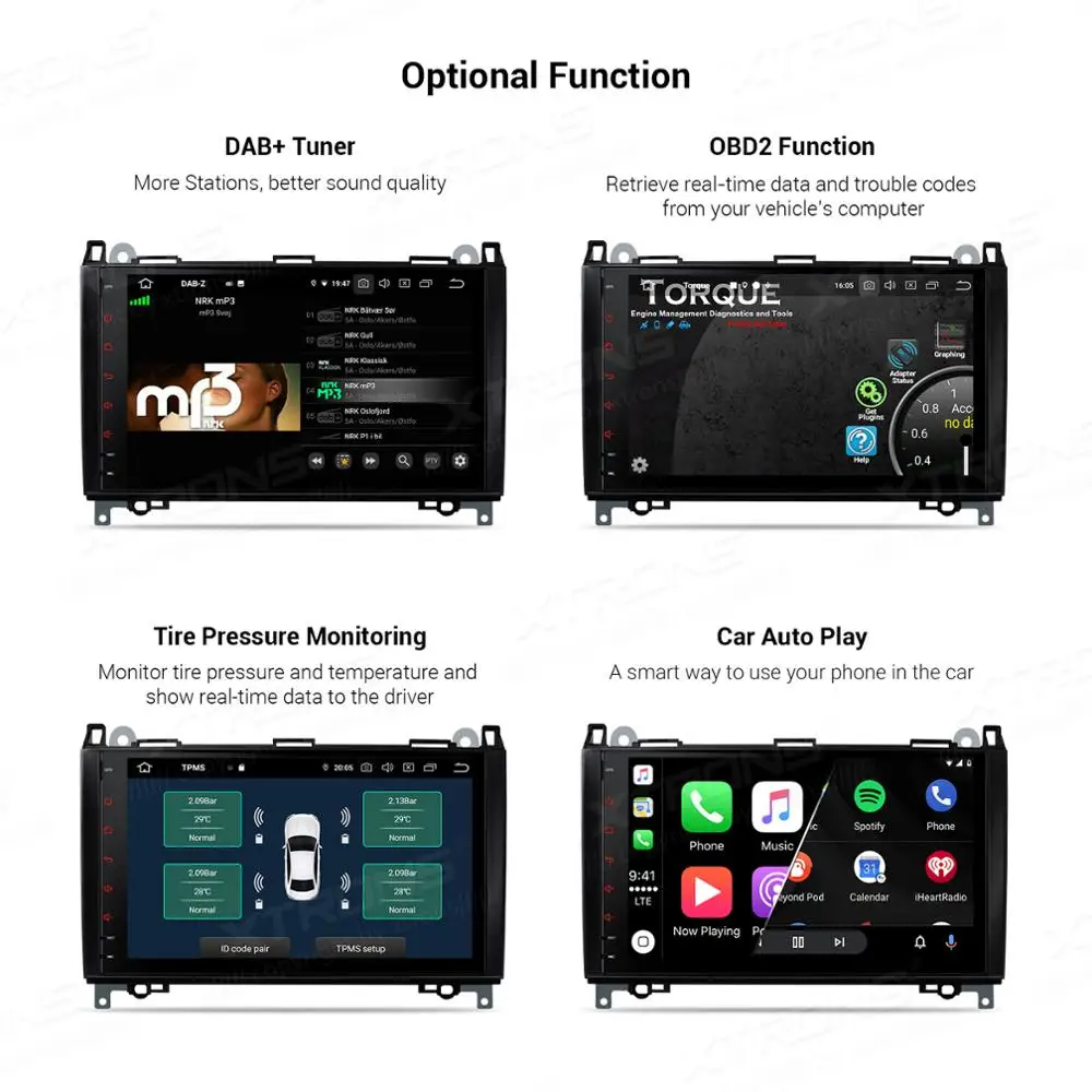 XTRONS Android 10 0 Qualcomm Bluetooth 5 автомобильный радиоплеер GPS для Mercedes Benz W245 W169 Viano Vito W639 Sprinter