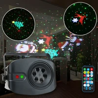 ysh led 48 pattern starry sky christmas party lamp music audio sound control strobe projector light for home wedding decoration