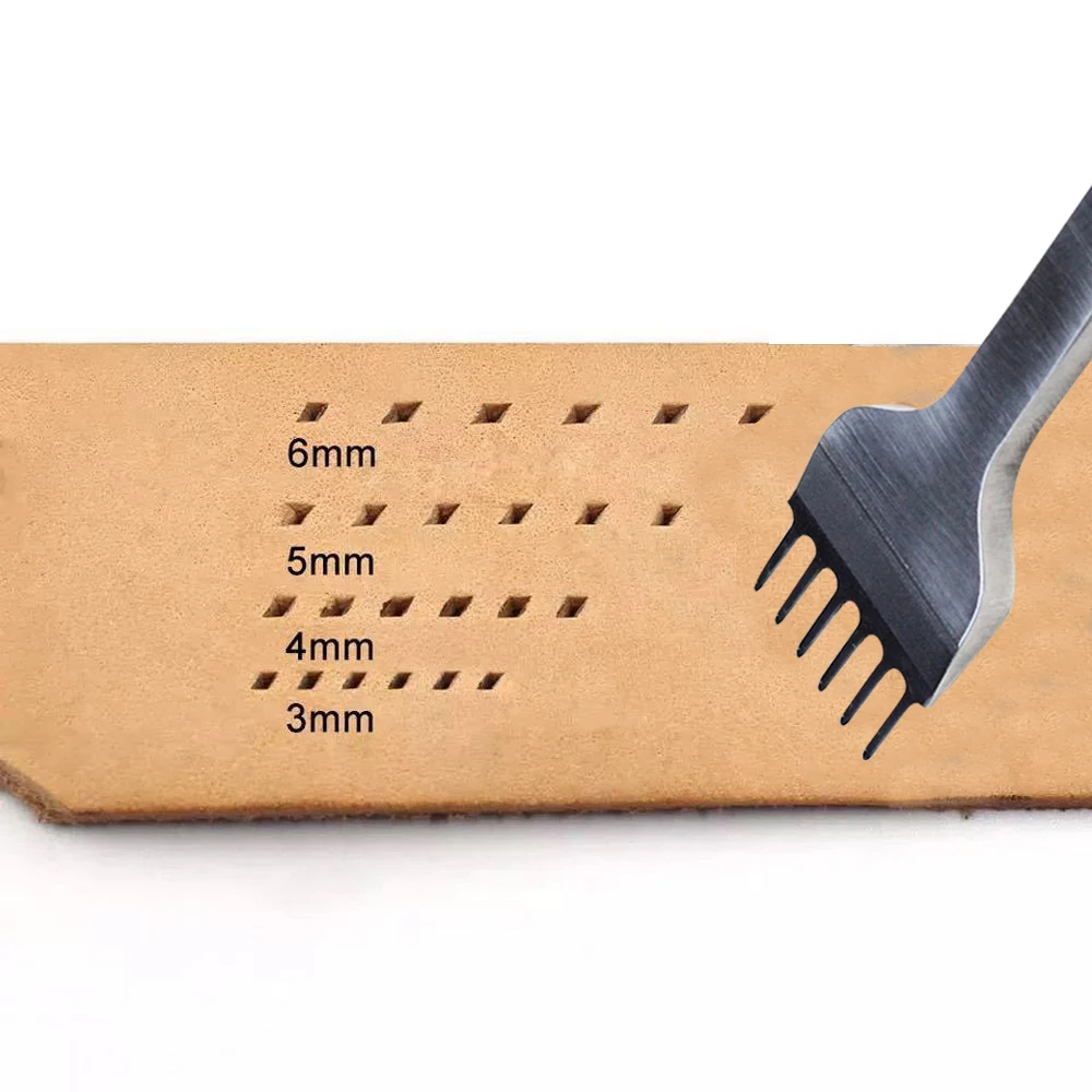 Набор инструментов для работы с кожей 4 шт./компл. долото отверстий из нержавеющей