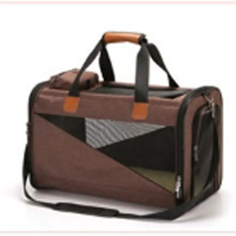 

Коричневая сумка на плечо для домашних животных, складная дорожная сумка для домашних животных, дышащая сумка для кошек, сумка для переноски домашних животных, сумка для собак среднего размера