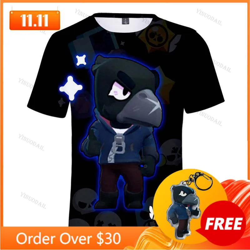 

Shooter Kids T-shirt Shooting Game Spike 3D Tshirt Tops Boys Girls Browlers Cartoon Shirt Tops Teen Clothes
