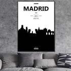 Картина на холсте Мадрид, Настенная картина, принты, украшение интерьера дома, украшение гостиной
