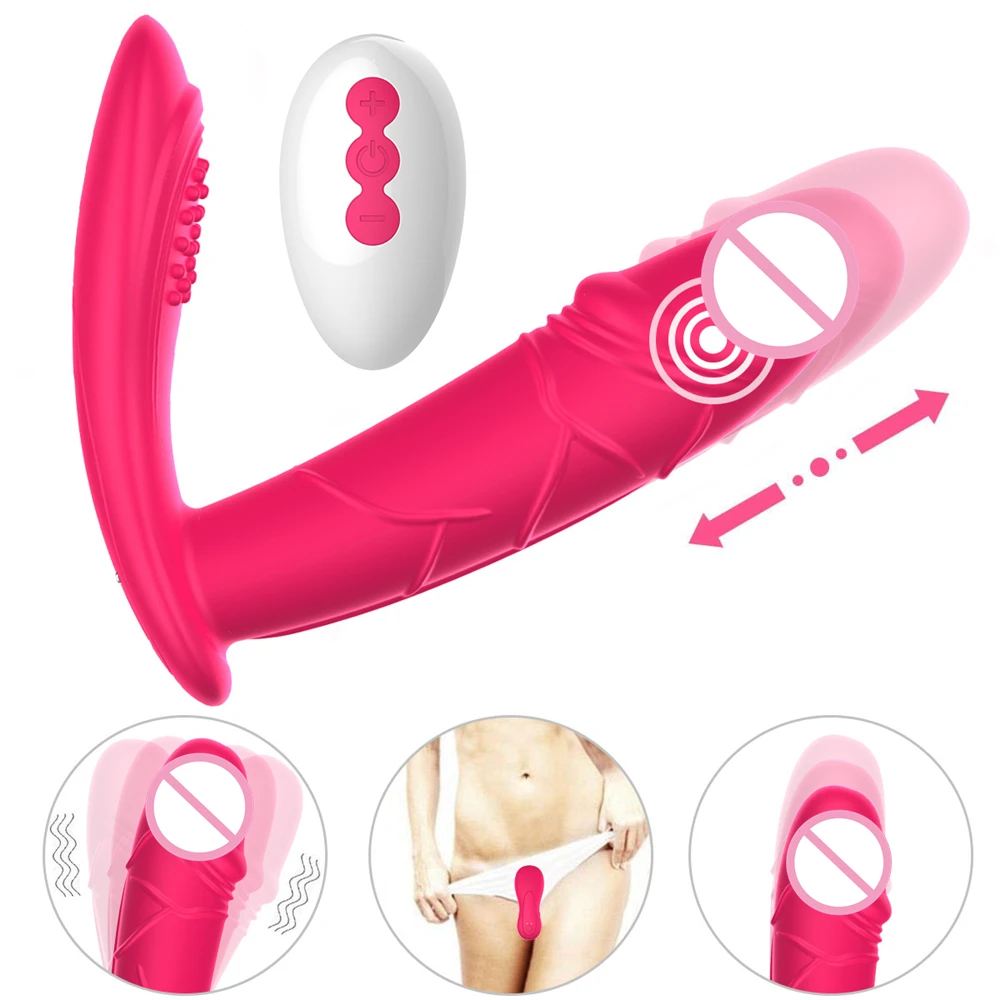 Носимый вибратор фаллоимитатор 10 скоростей вибрирующие трусики вагинальный