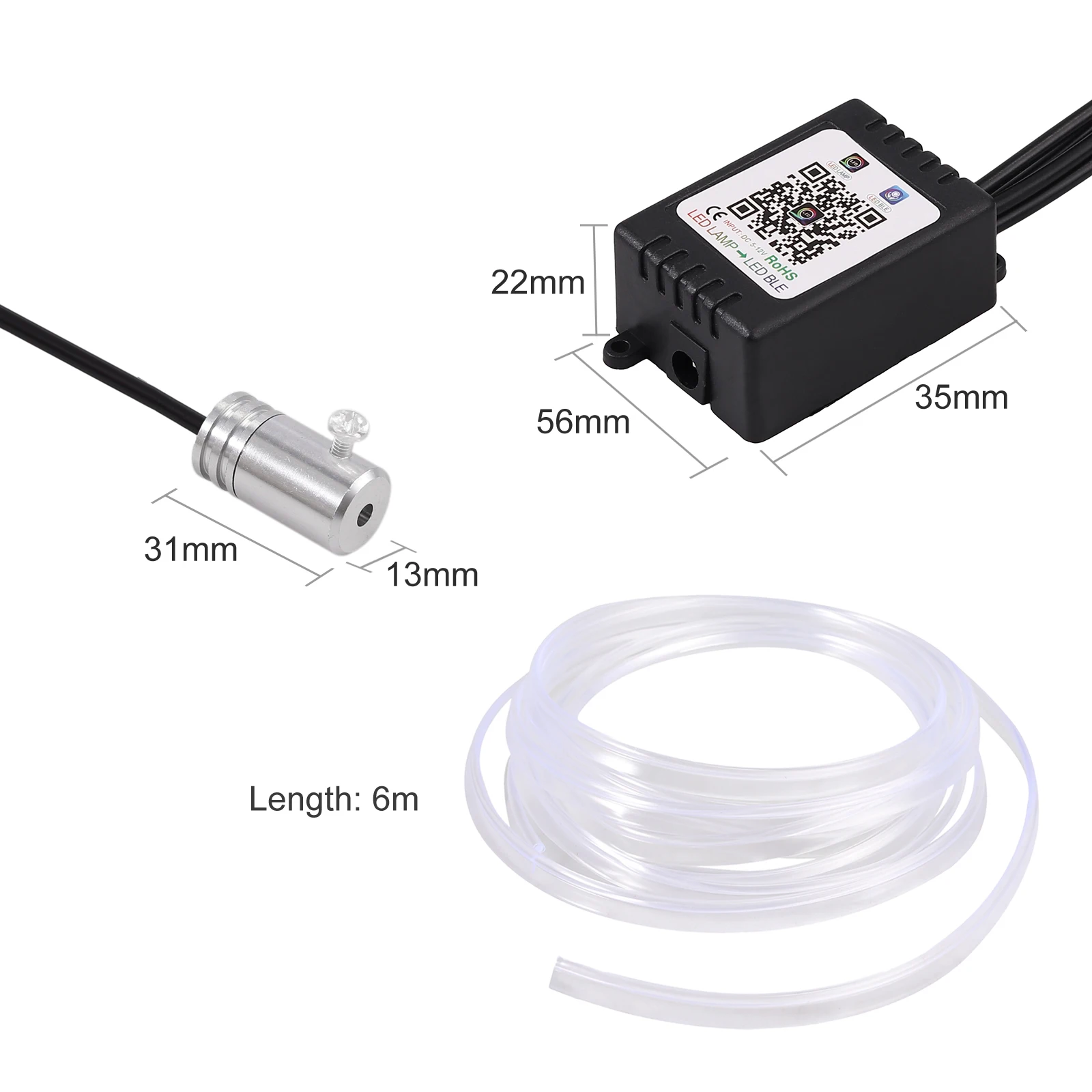 Комплект осветительных полос для салона автомобиля Justech осветительная полоса