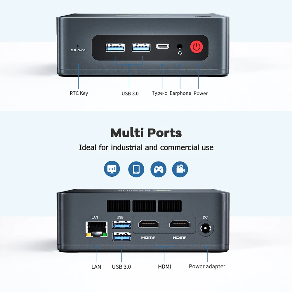 Beelink U59 Windows10 мини-ПК Intel Lake процессор N5095 2 9 ГГц DDR4 16 ГБ 512 SSD 1000M LAN BT4.0 Настольный