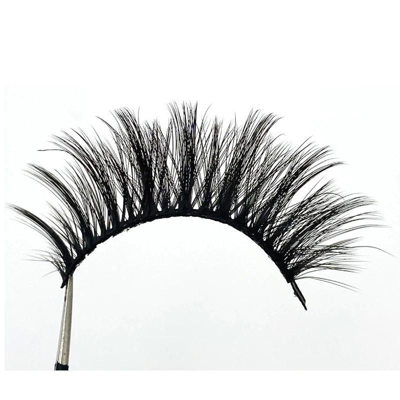 Горячие Продажа Новые 7 пар Длинный натуральный мех норки накладные ресницы