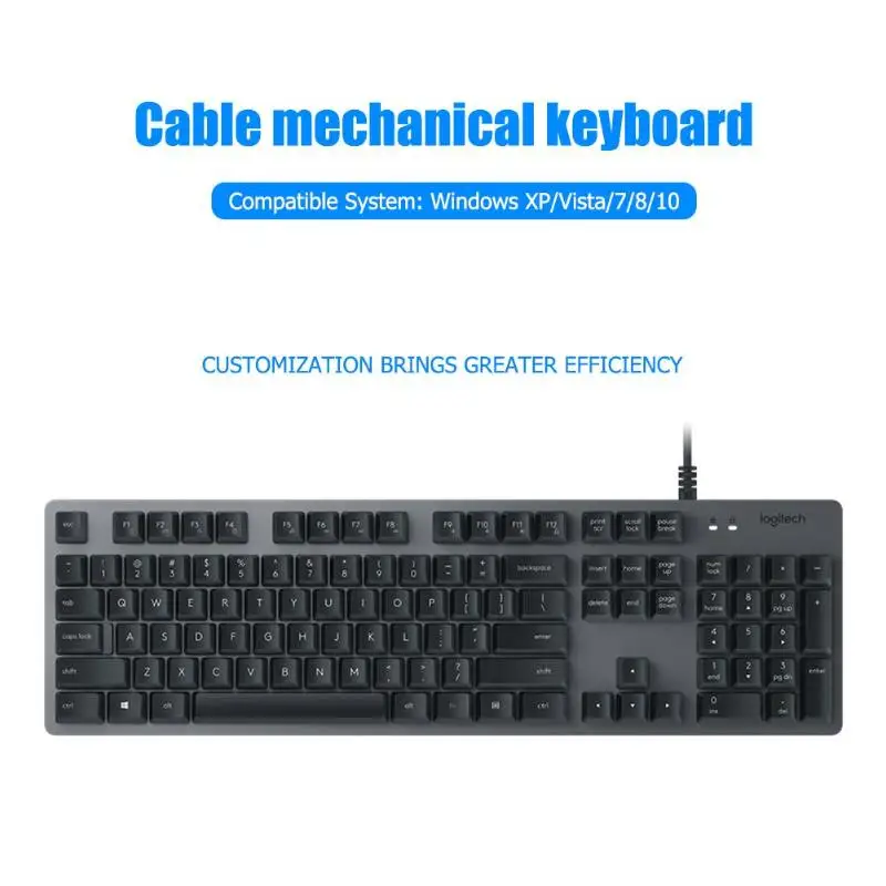 Logitech K840 клавиатура 104 клавиши USB Проводная Romer G эргономичная механическая