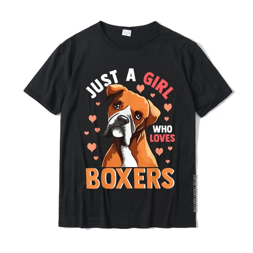 

Boxer Shirts For Girls Women Just A Girl Who Loves Boxers T-Shirt Fitness Tight Tops Shirt For Men Cotton Tshirts Custom Funny
