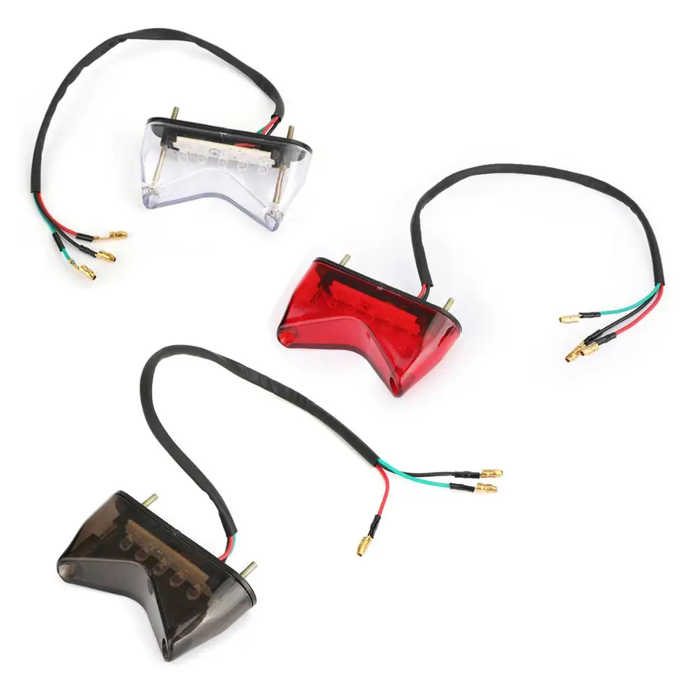

Artudatech Multi Colors 1pc Universal Motorcycle Taillight Running Brake License Plate Light Lamp