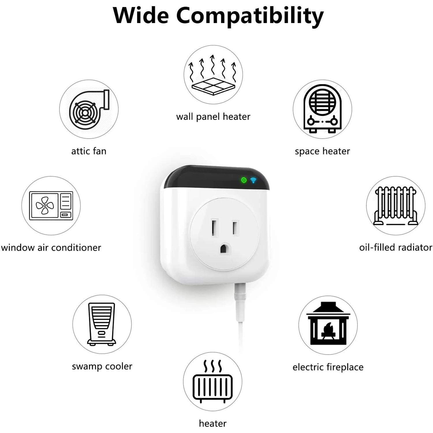 Умная розетка с термостатом Wi Fi термостат американской вилкой беспроводной