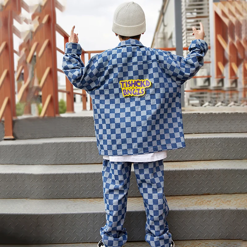 Костюм для джазовых танцев мальчиков свободная рубашка комплекты со штанами