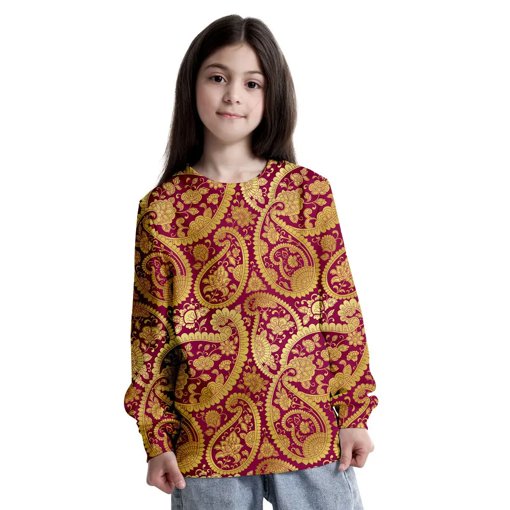 

2021 популярный стильный модный 3d цифровой свитер в богемном стиле с круглым вырезом для взрослых