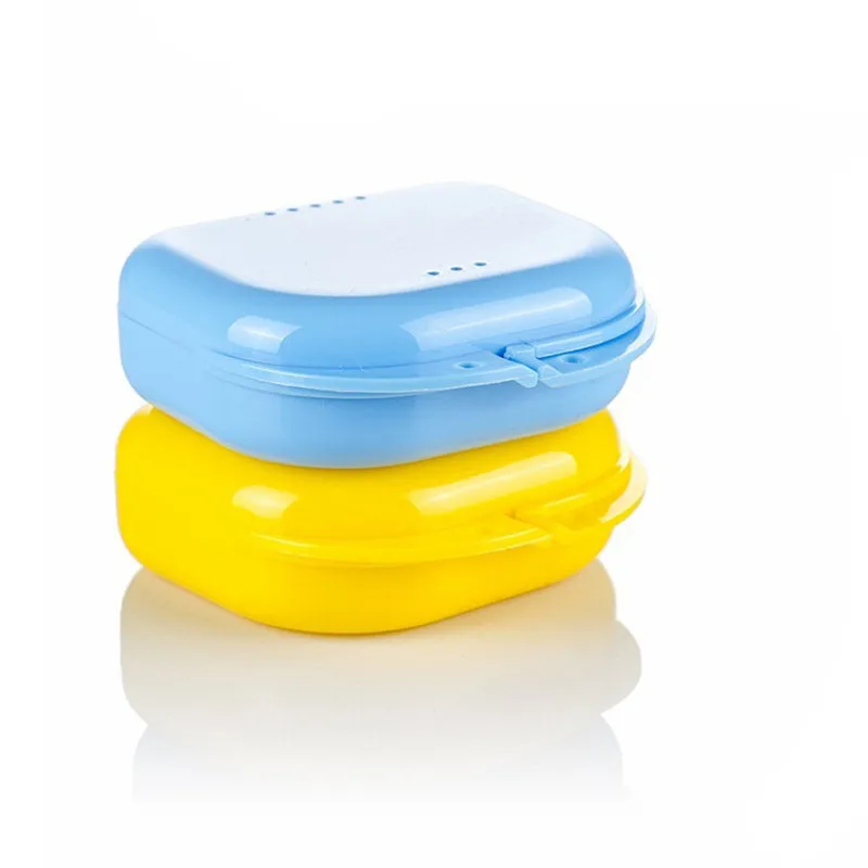 Коробка органайзер для зубных протезов искусственный контейнер чистки