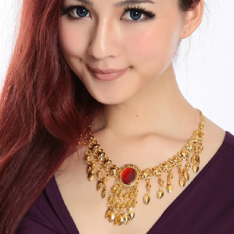 Танец живота юбочные танцевальные костюмы Топ Мода ожерелье ювелирные изделия