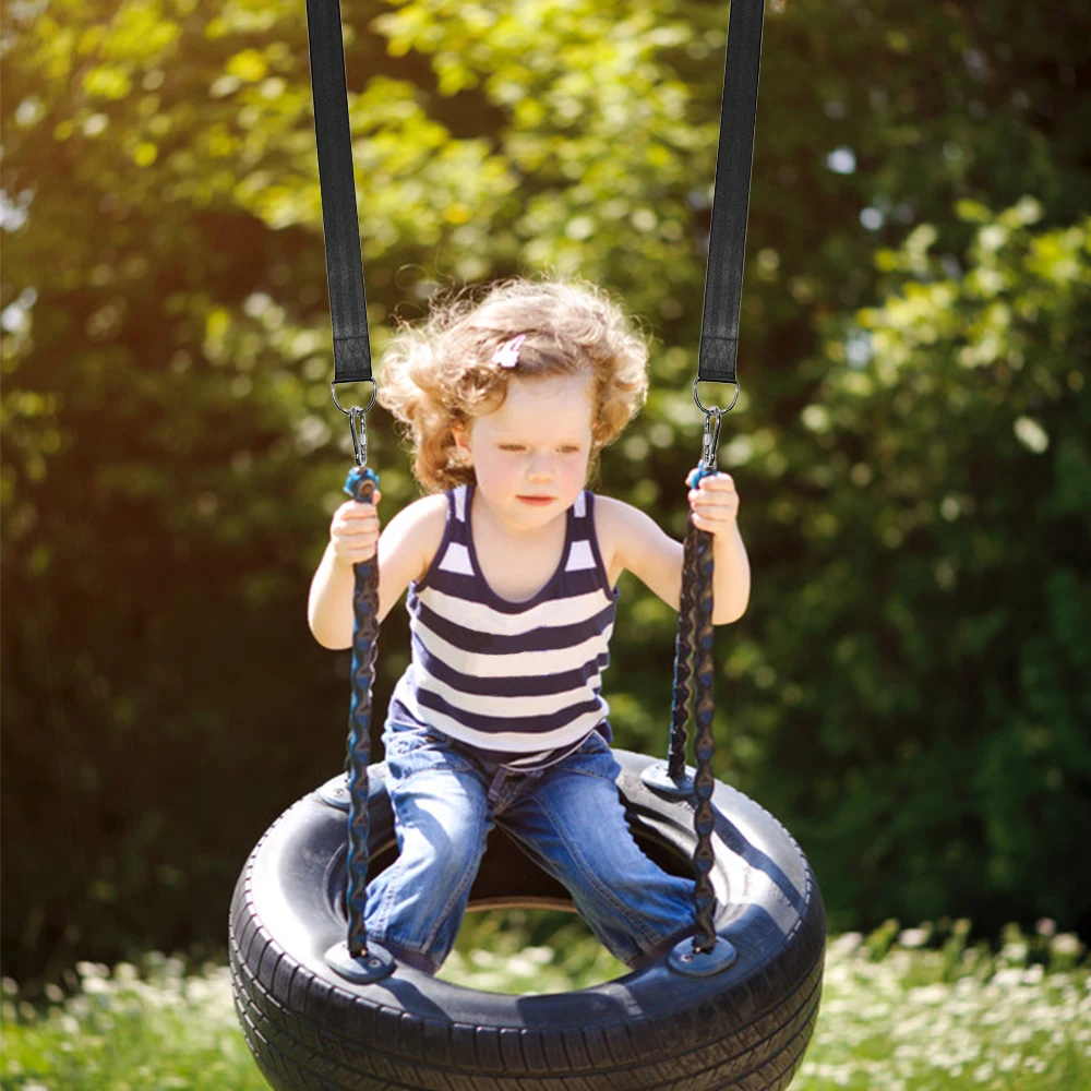 

Tree Swing Hanging Straps 1000kg/2204lb Bearing Capacity Non-Stretch Swing Hanging Kit with Safety Lock Carabiners Carrying Bag