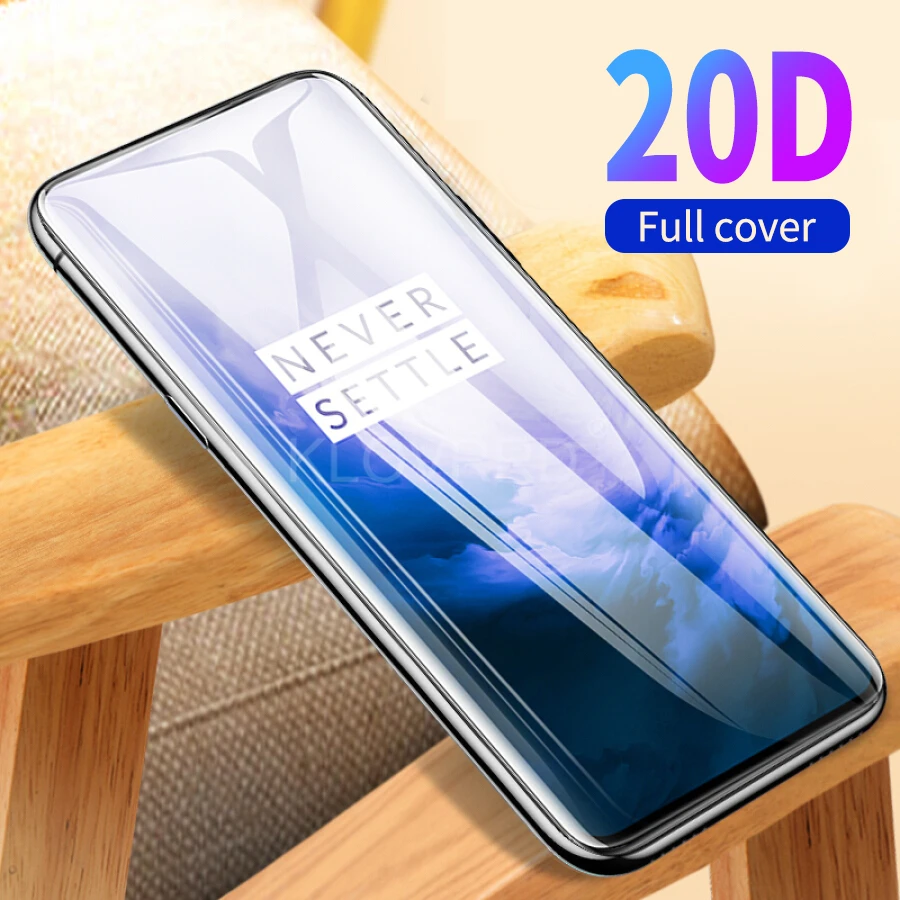 20D закаленное стекло для Oneplus 7 Pro полное изогнутое покрытие защита экрана One Plus