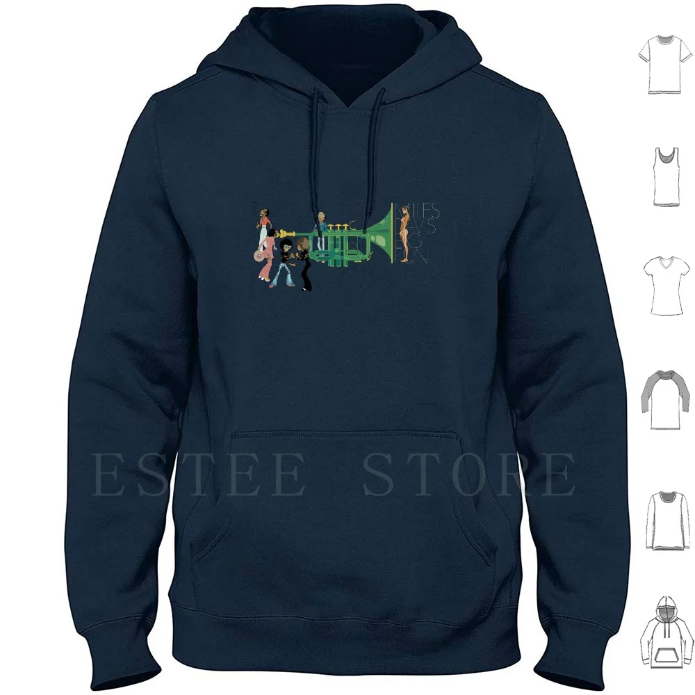 Big Fun Hoodies Jazz Vintage Vinyl Records Miles Davis Big Fun Psychedelic Zawinul