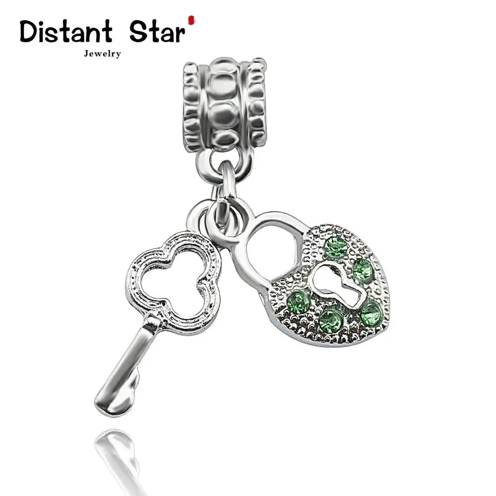 Высокое качество ключ сердце замок подвески ювелирные изделия браслет