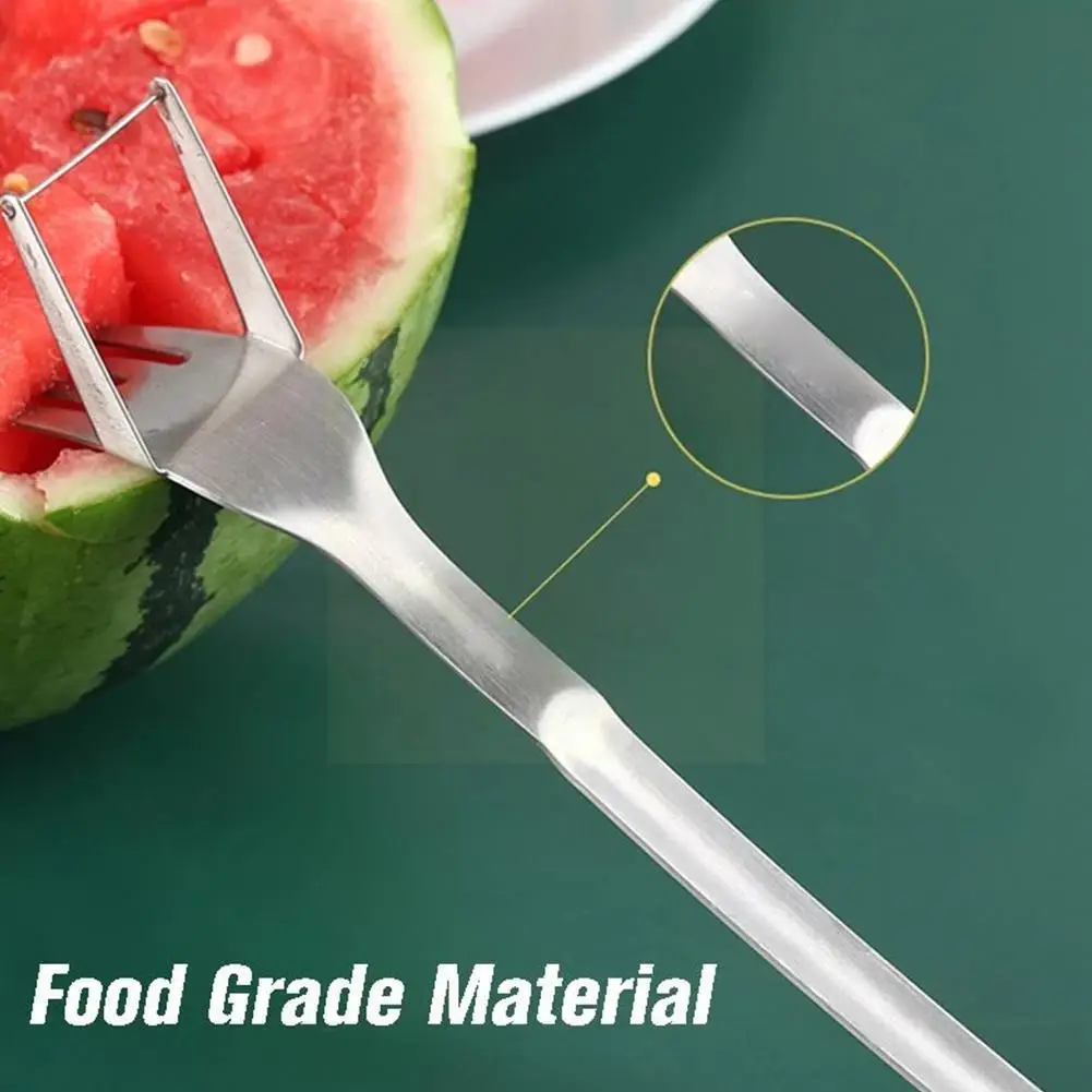 

Multi-purpose Fork Watermelon Fruit Cutting Fork Can Cut Creative Design Be Kitchen Tools Fork Into Portable Pieces Tablewa E7W7