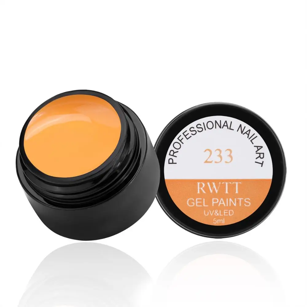 1 бутылка Гель-лак для ногтей 5 мл Лак густая упругая краска монохромный