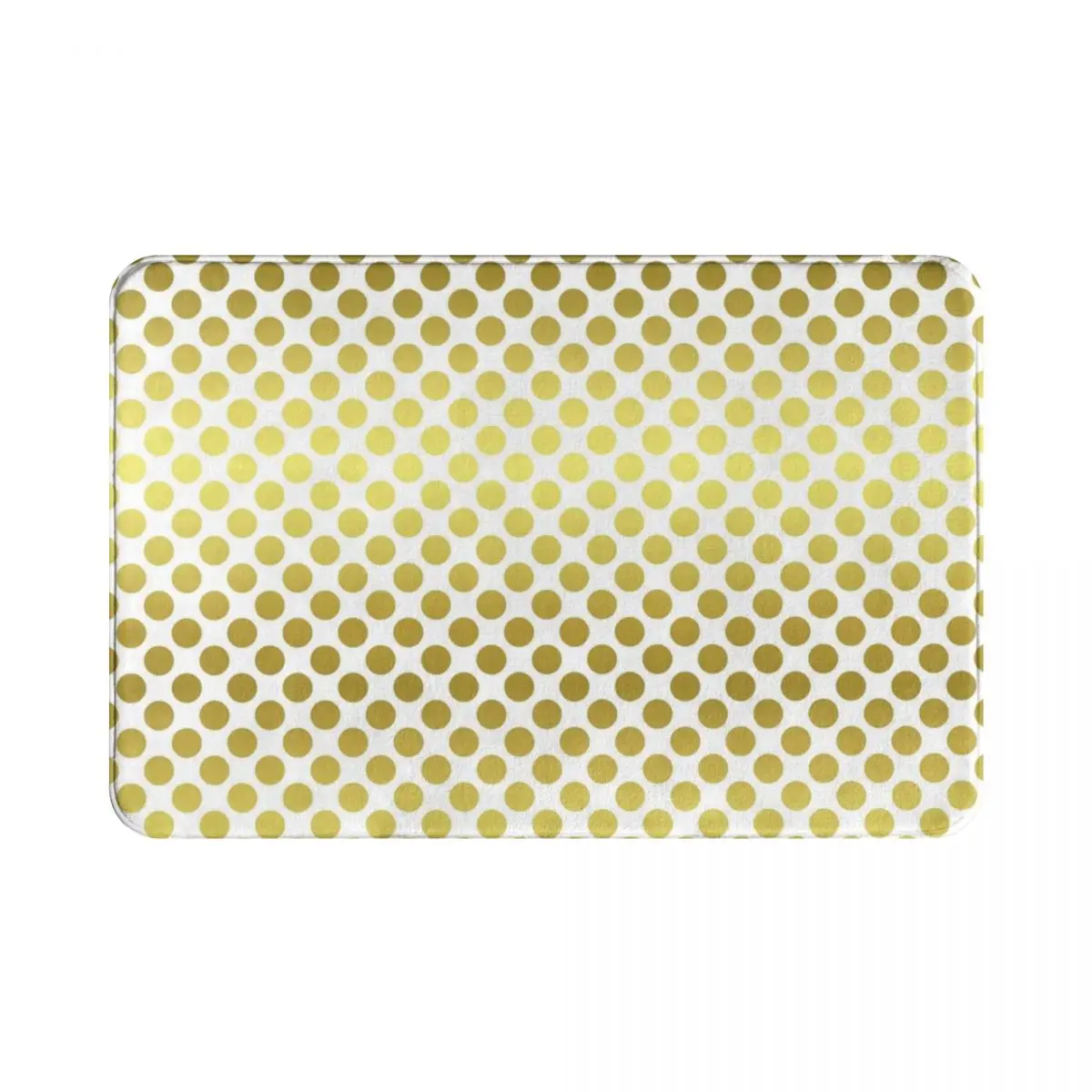 Большой Золотой коврик в горошек для ног ванной нескользящий из полиэстера