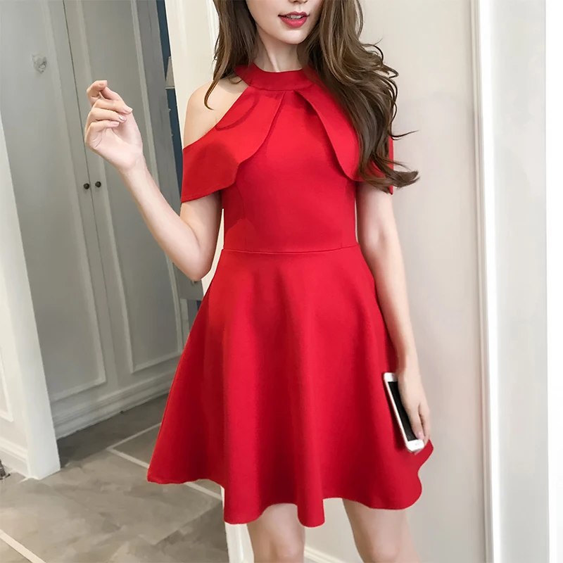 Женское сексуальное платье модель 2020 года Топ без бретелек а образный вырез