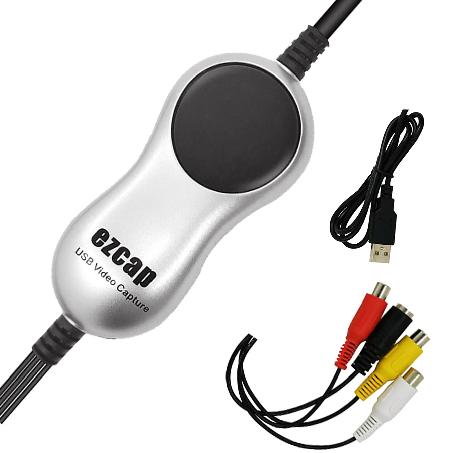Ezcap 170 USB2.0 HD видеозахват ТВ DVD VHS адаптер DVR рекордер захват Преобразователь