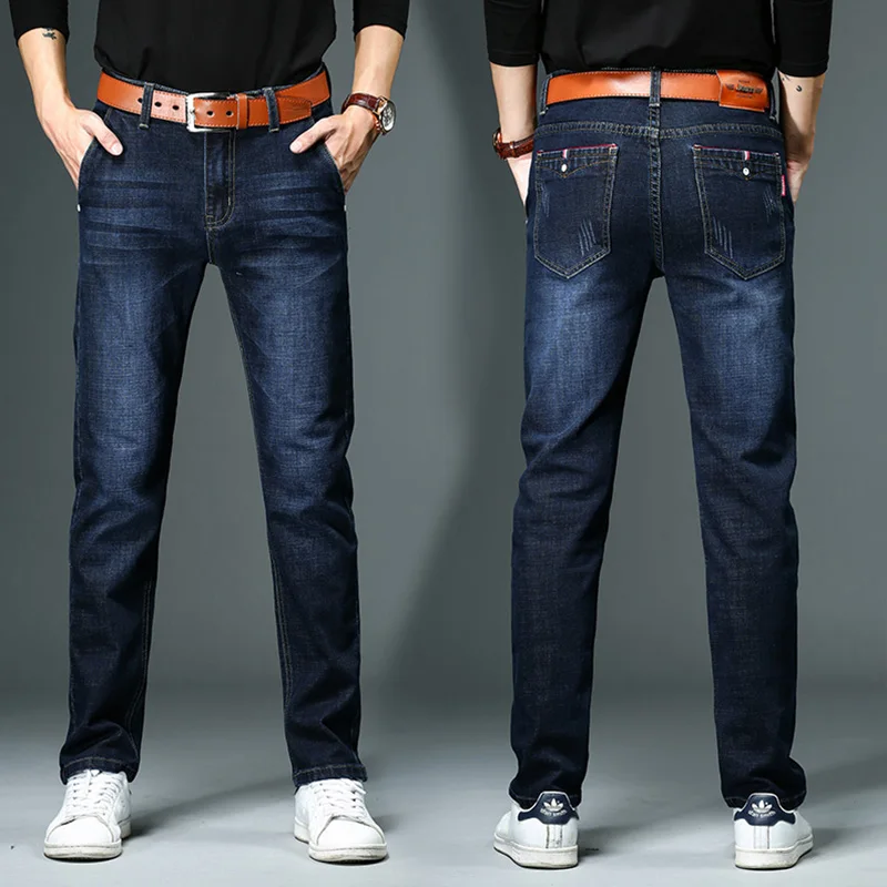 

2021summer Thin Jeans Men's Straight Loose Long Pants Men's Spring and Autumn New Casual All-Matching Fashion Brand