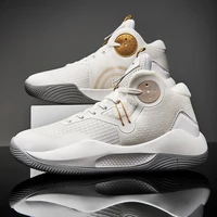 mens basketball shoes thick single cushion couple sport sneakers breathable mesh basketball shoes for male