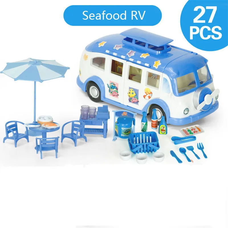 Восхитительный миниатюрный имитационный пластиковый Игрушечный Автомобиль RV