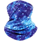 Шарф-бандана для мужчин и женщин, многофункциональная хлопковая Балаклава для холодной погоды, с синим галактическим рисунком
