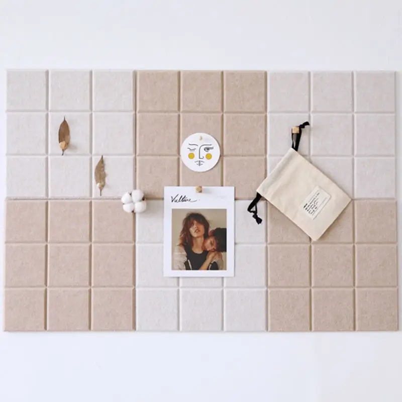 

Nordic Style Felt Background Letter Board Photo Wall Household Message Display