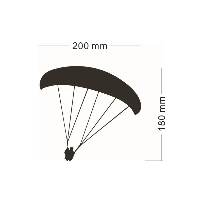 1 шт. парашютные наклейки парапланерные спортивные графические виниловые 20x18 см