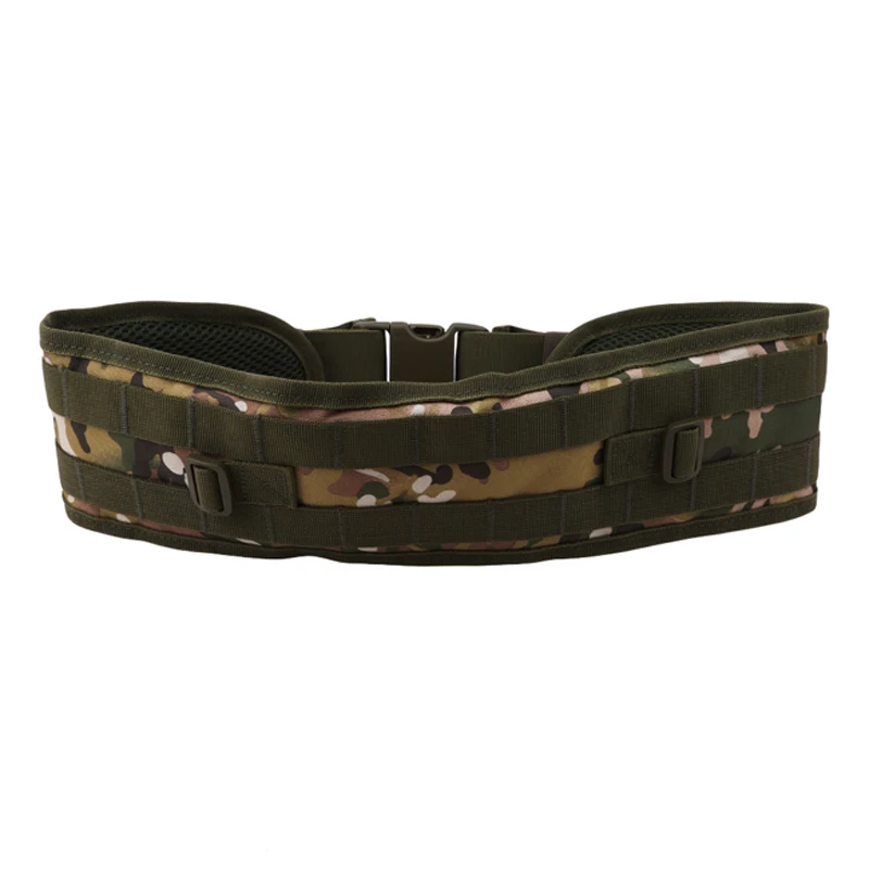 

Tactical Padded Molle Sport Belt Mens Girdle Army Military Airsoft Combat Outer Breathable Universal Outdoor CS Waist Belt