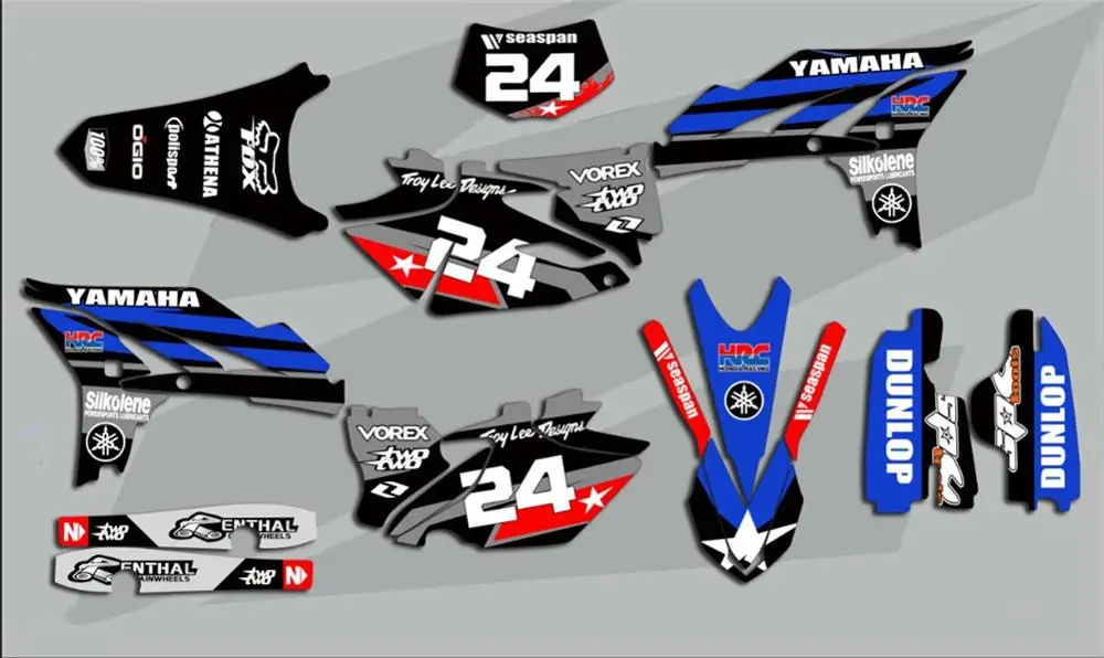 Новая командная графика фоны Наклейка для Yamaha WR450F WRF 450 2012- WRF450 WR 450F