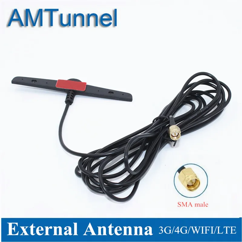 Антенна 4G LTE Антенна 5dBi 2,4 ГГц WiFi антенна SMA папа 3 м B315 наружная антенна для huawei B525 B310 B593 zte роутеры