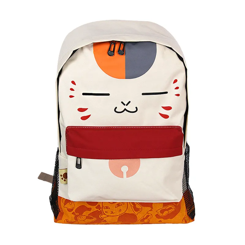 

Cute Anime Backpack Bag Natsume's Book of Friends Nyanko Sensei Yuujinchou Cat School Backpack School Bags for Teenage Girls Boy