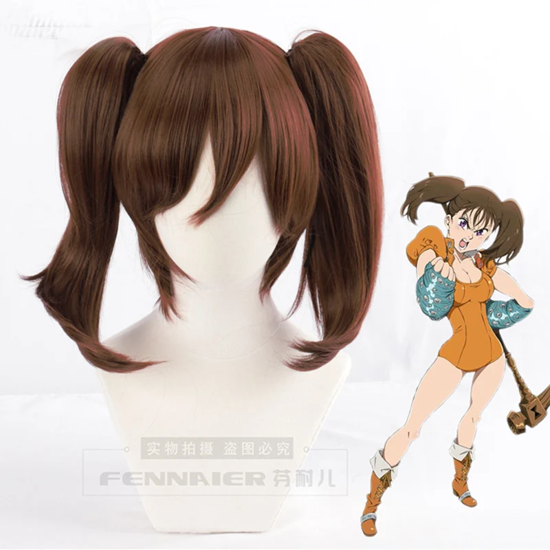 Парик для косплея Диана из семи смертных грехов термостойкие синтетические