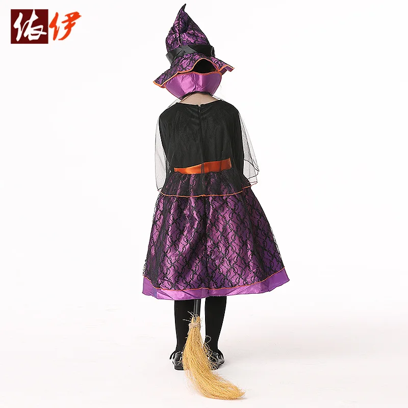 Детский карнавальный костюм ведьмы из аниме на Хэллоуин вечерние платья