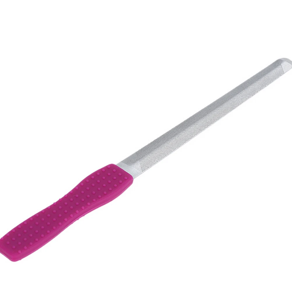 

1PC Nail File Stainless Steel Double Side Durable Practical Straight Professional Emery Board to Nail Polish Patching