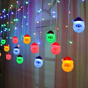 Рождественская гирлянда с 96 светодиосветодиодный, 3,5 метров, Сказочная уличная Водонепроницаемая гирлянда Санта-Клауса, гирлянда для спальни, гирлянда