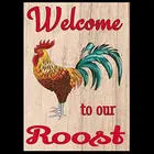 Добро пожаловать в наш курятник Декор Ретро металлический жестяной знак винтажный знак для дома кофе Настенный декор 8x12 дюймов